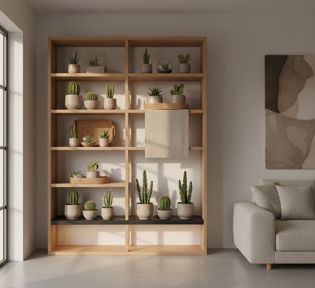 Blending Cactus Displays with Interior Decor