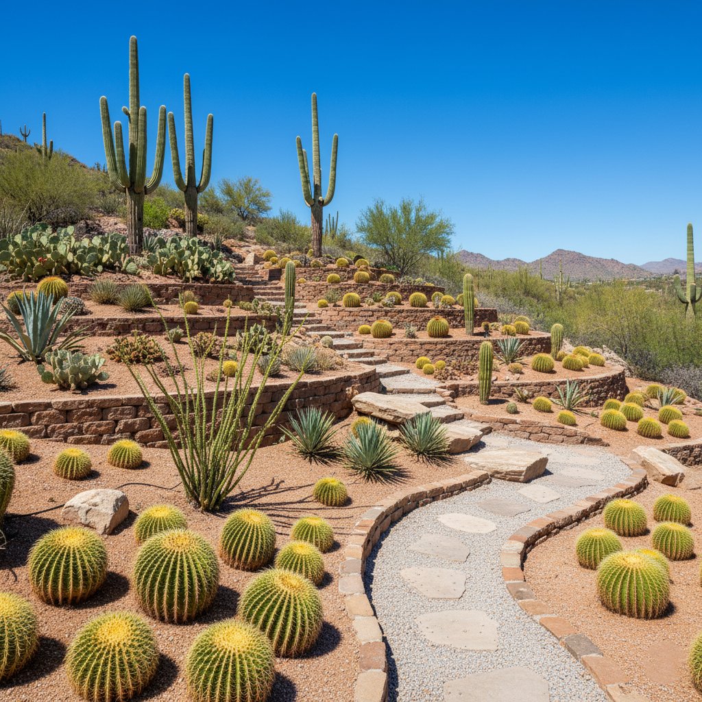 Cactus Garden on a Hill