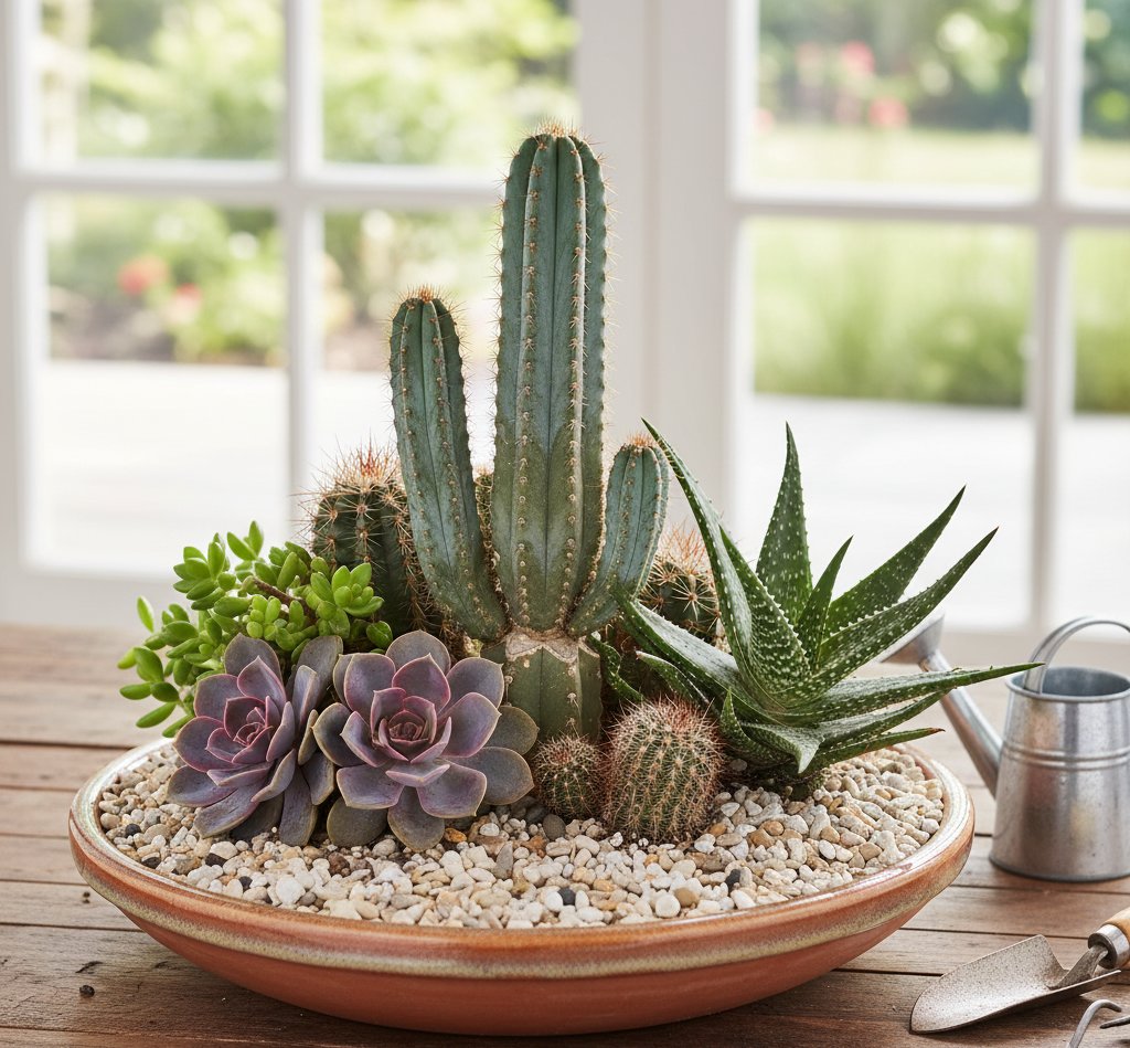 Combining Cacti and Succulents