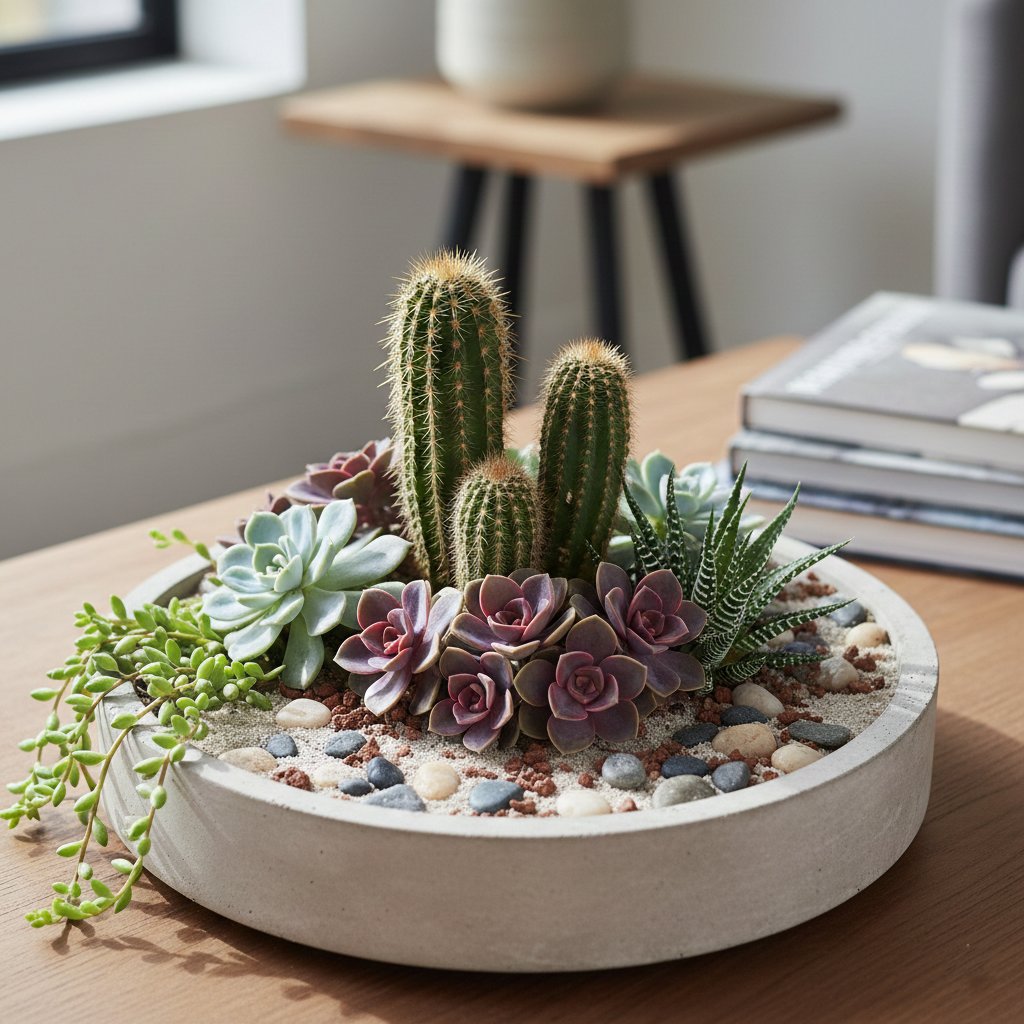 Combining Cacti with Succulents