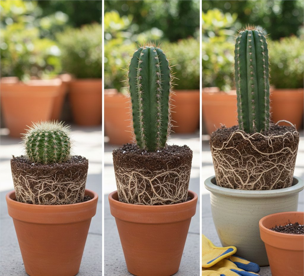 Compact, circling roots