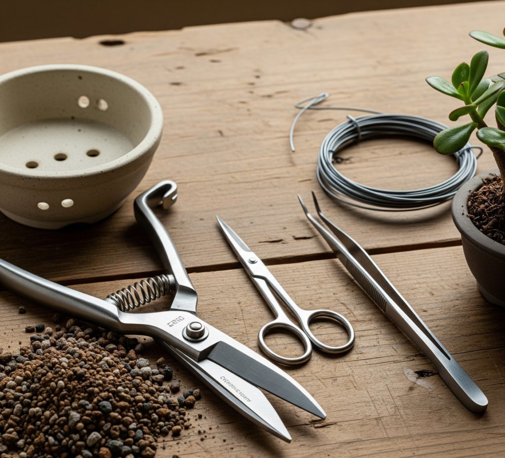 Essential Tools and Materials for succulent bonsai