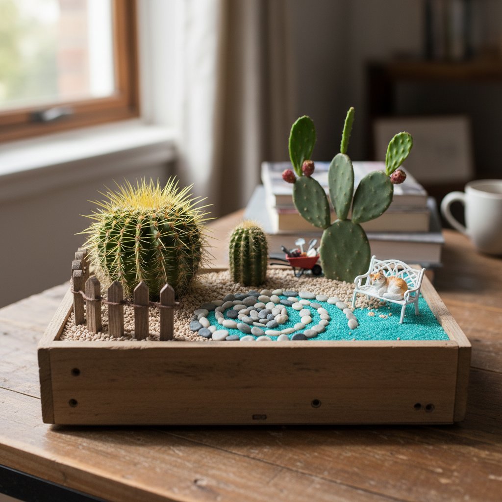 Mini Cactus Garden Displays
