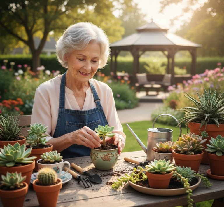 Succulent Gardening For Seniors