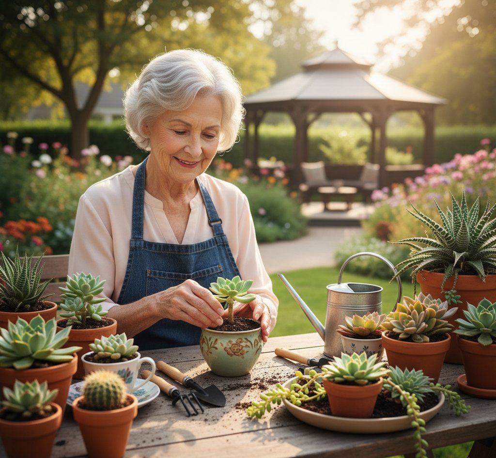 Succulent Gardening For Seniors