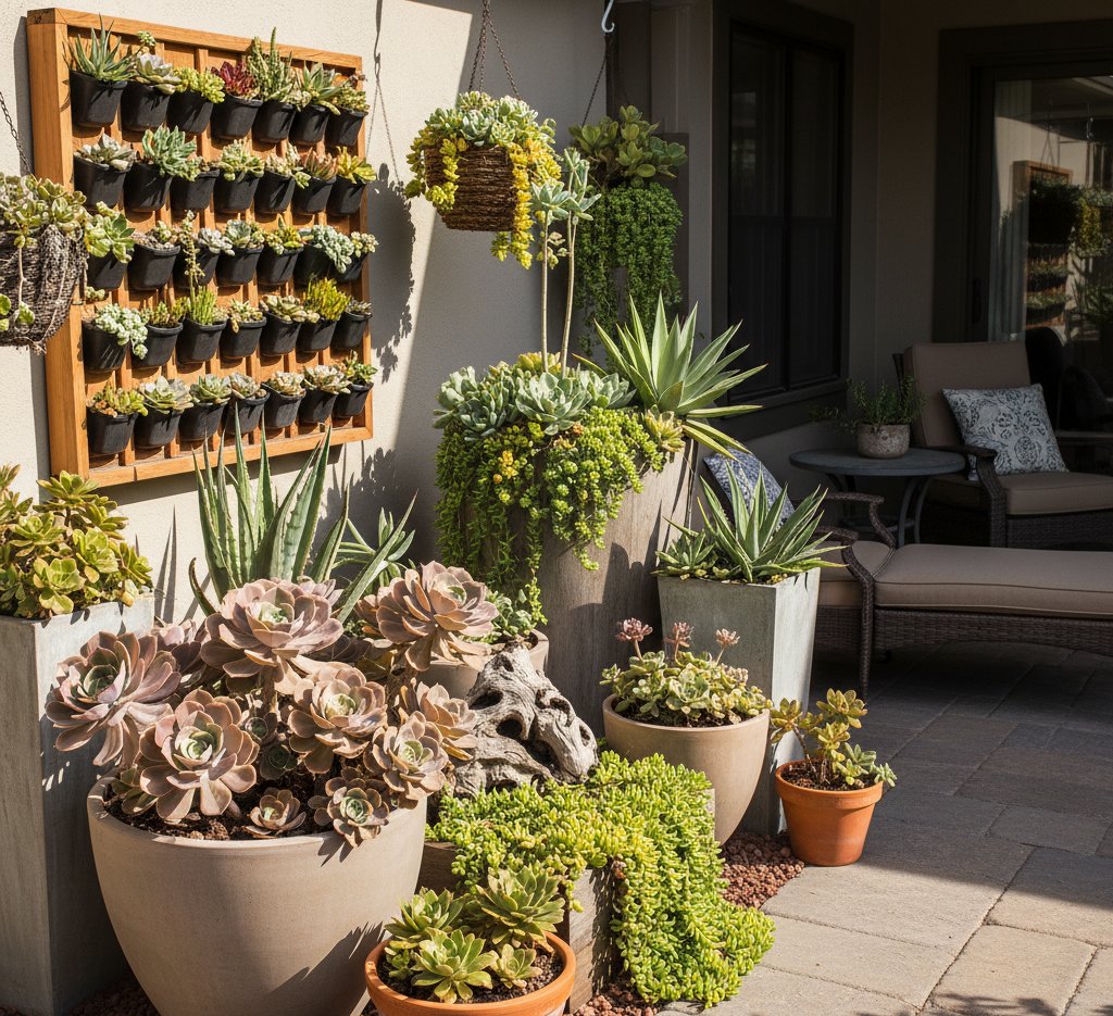 Succulent Patio Garden Ideas