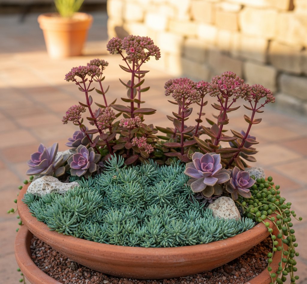 Using Sedum and Other Plant Varieties - Succulent Container Gardening
