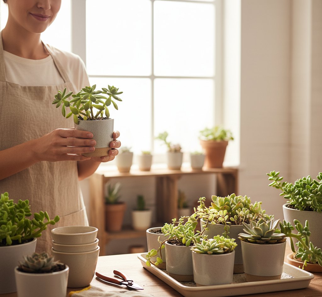 applying Marie Kondo approach in decluttering succulent