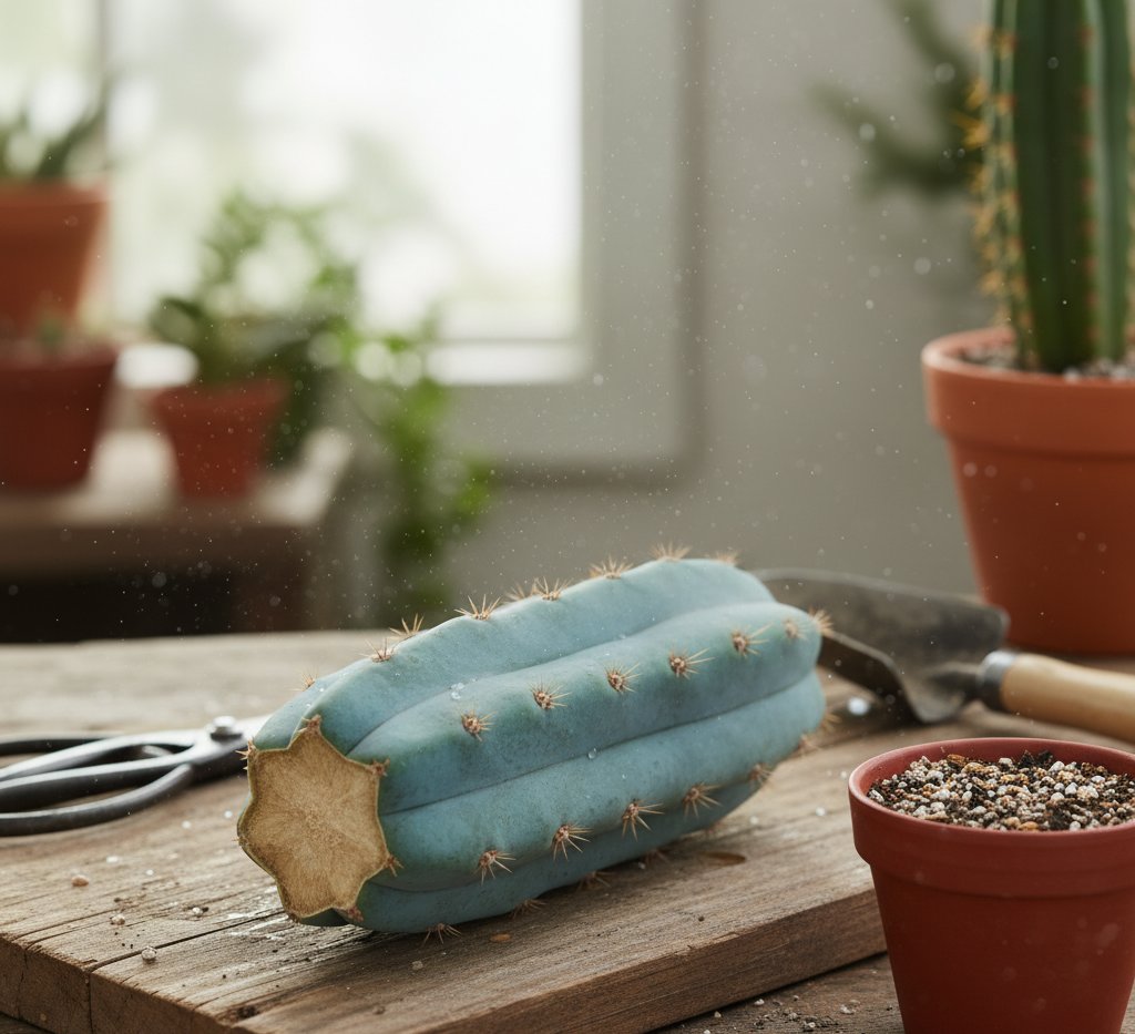 blue torch cactus cutting