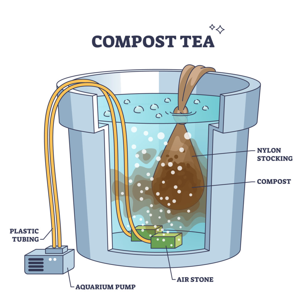 Compost tea making