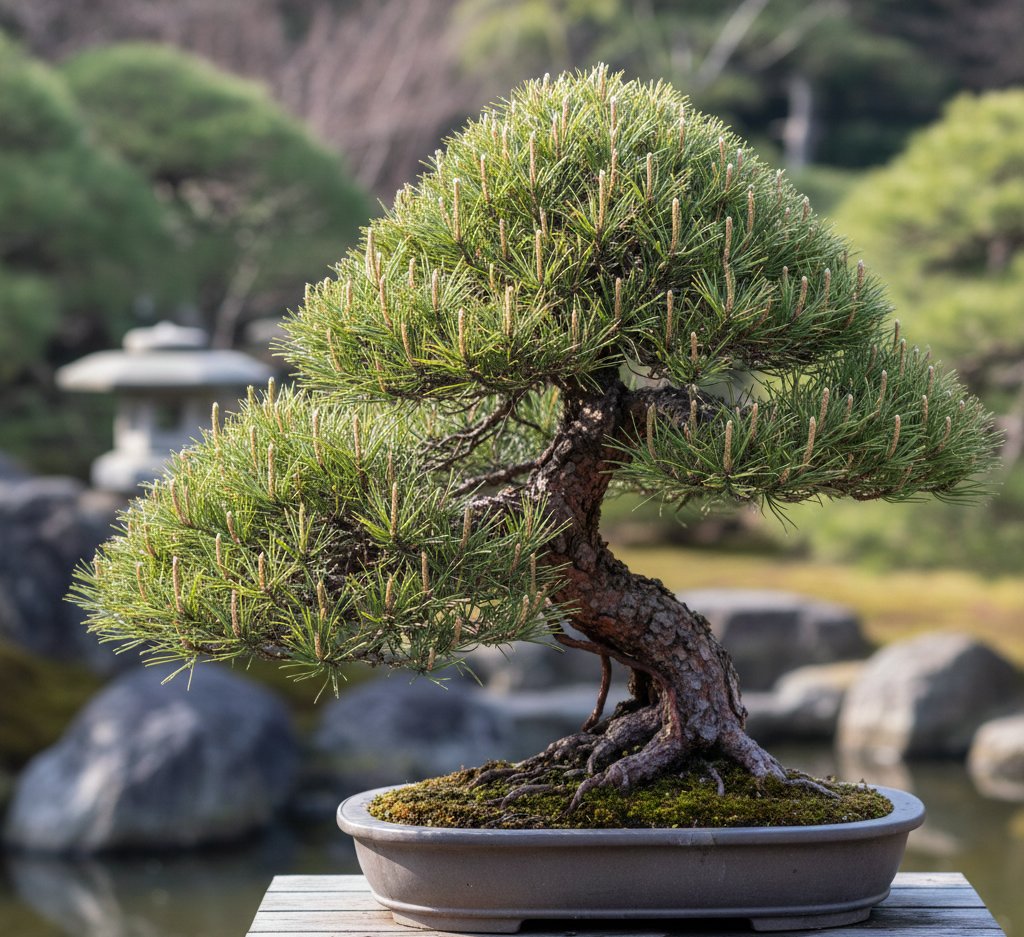 double-flush pine bonsai