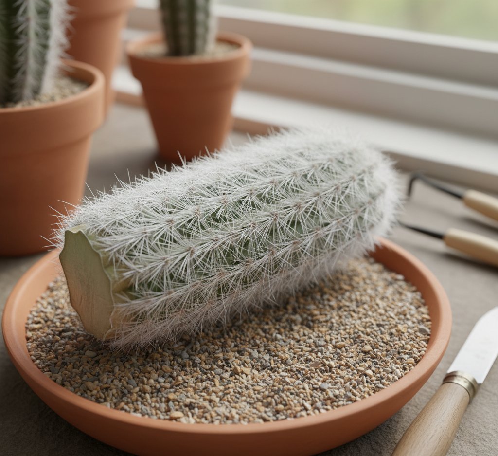 old man cactus cutting