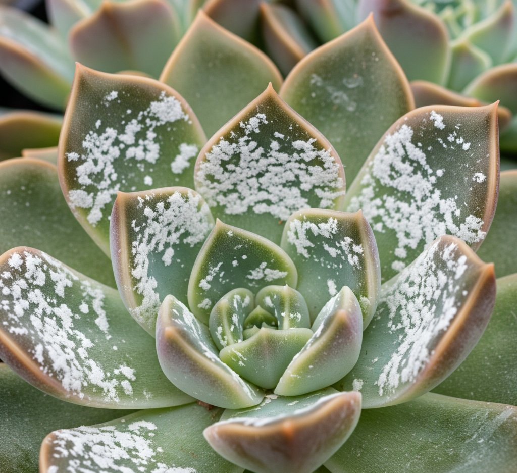 powdery mildew on echeveria