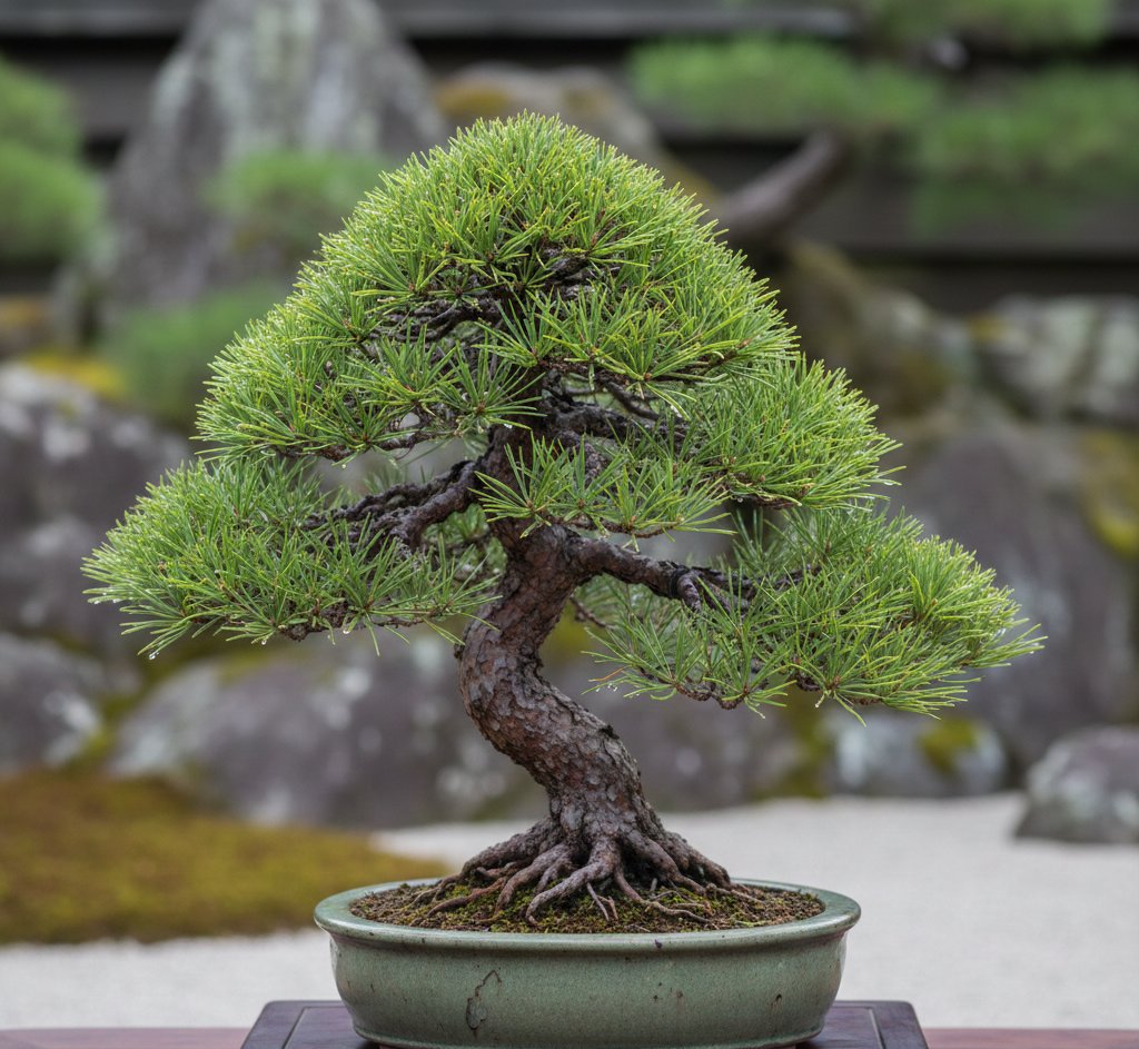 single-flush pine bonsai