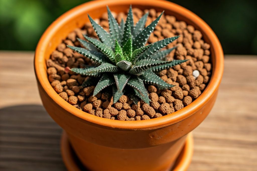 succulent replanted in a new pot