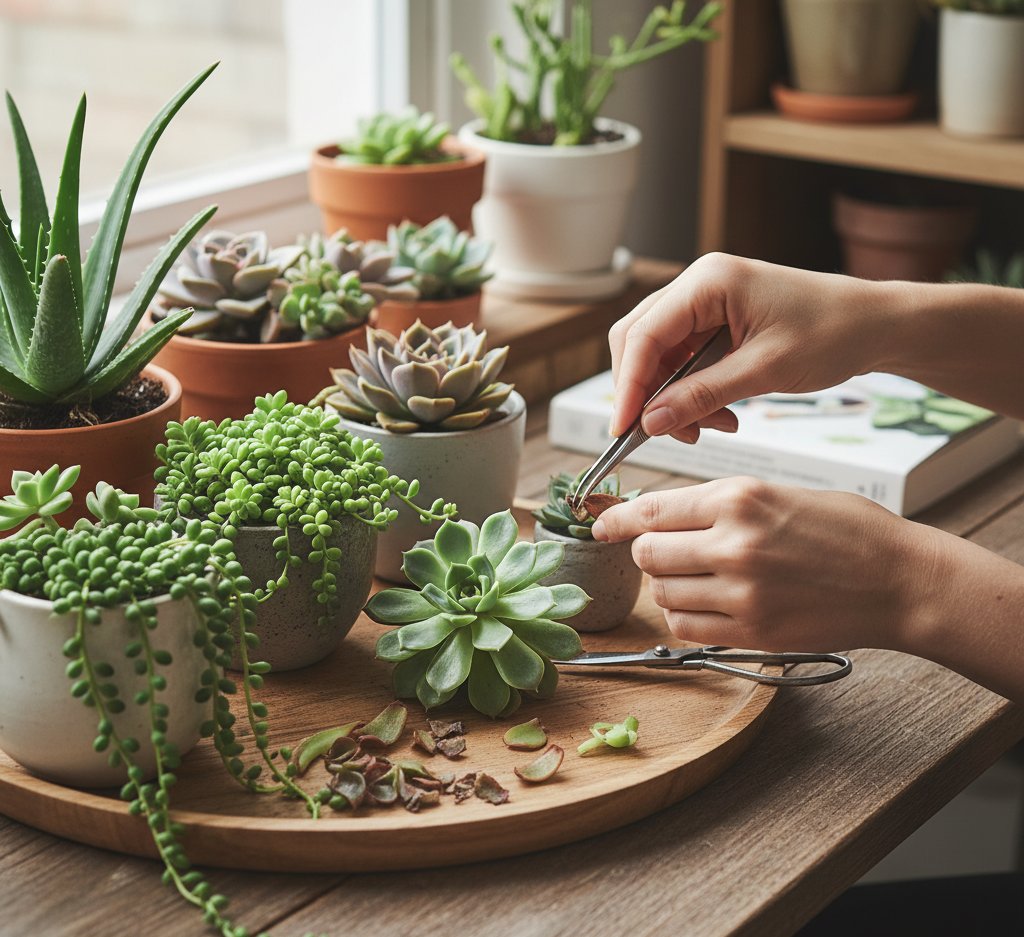 succulent routine maintenance